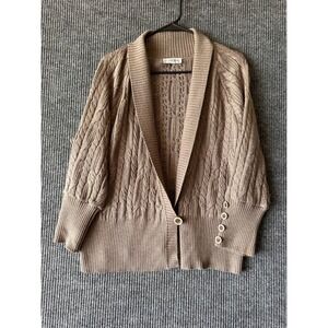 St John Cable Knit Cardigan Old Money Quiet Luxury Grandmacore Preppy Capsule XL